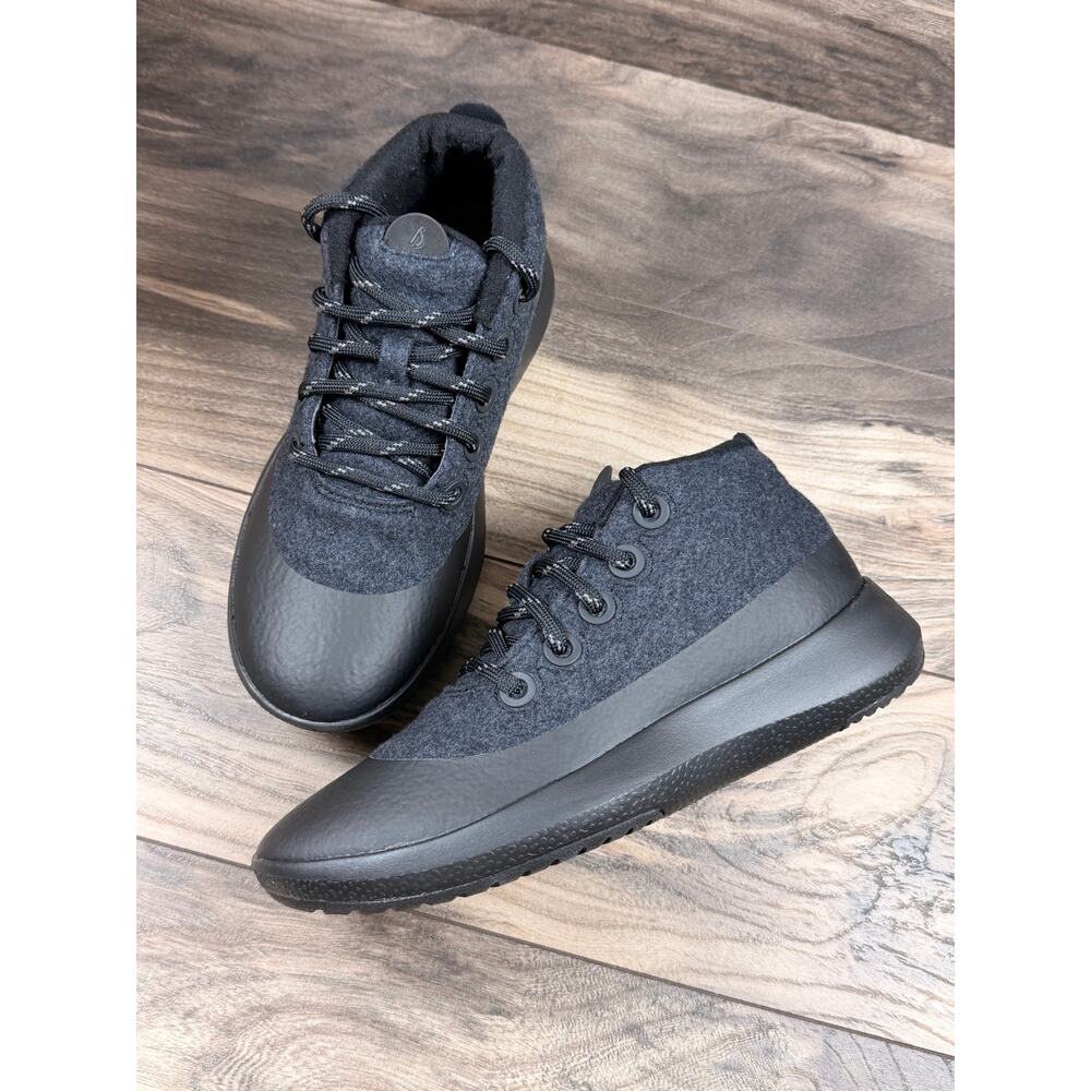 NIB Allbirds Wool Runner Up Mizzle Plus 8 Running Sneakers Athletic Black Merino - Picture 2 of 10